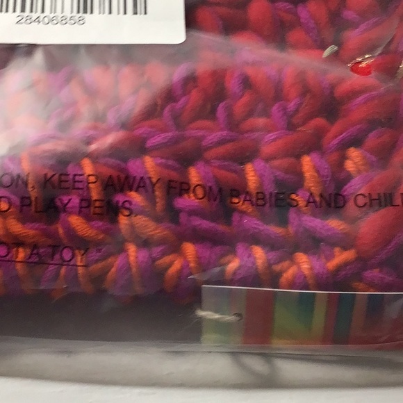 Anthropologie Inca Cowl Neck Warmer Hand Knit Pink/Rose - Picture 4 of 8